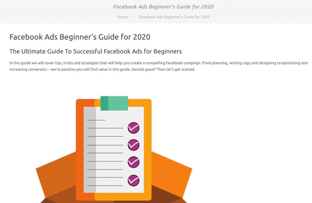 Facebook Ads Beginner's guide